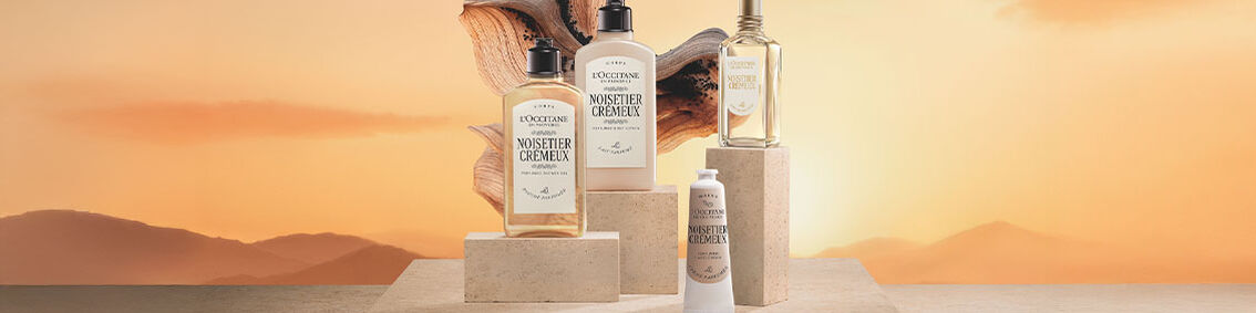 Discover Noisetier Cr&eacute;meux, a warm and inviting fragrance inspired by a peaceful afternoon in Provence. Creamy hazelnut facets blend with comforting notes to evoke the sun-drenched landscape, capturing the generous spirit of Provence and the simple pleasure of slowing down and savouring the moment.