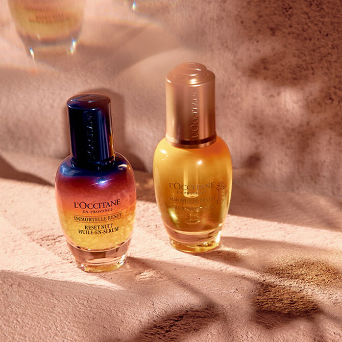 Our Immortelle Reset collection is powered by the resilient and organically grown Immortelle flower from Corsica, a bloom celebrated for its antioxidant strength and ability to flourish in even the harshest conditions. Enriched with Immortelle Essential Oil, the collection helps reinforce skin&rsquo;s defences against daily stressors, delivering soothing, restorative care in nourishing yet lightweight textures.