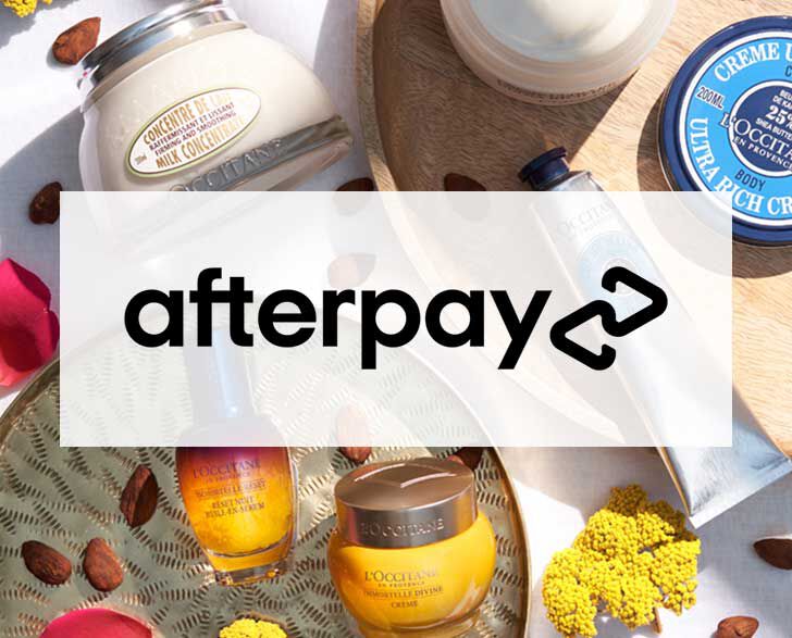Lifestyle image with Afterpay Logo