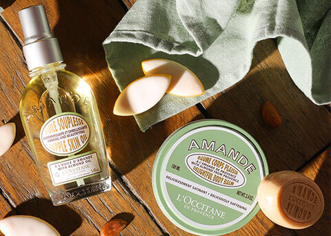 HOW TO FIRM & REFINE <br> WITH ALMOND BODY CARE