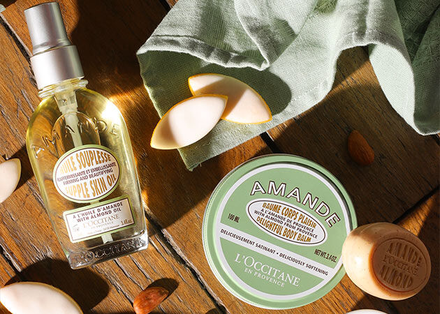 HOW TO FIRM & REFINE <br> WITH ALMOND BODY CARE
