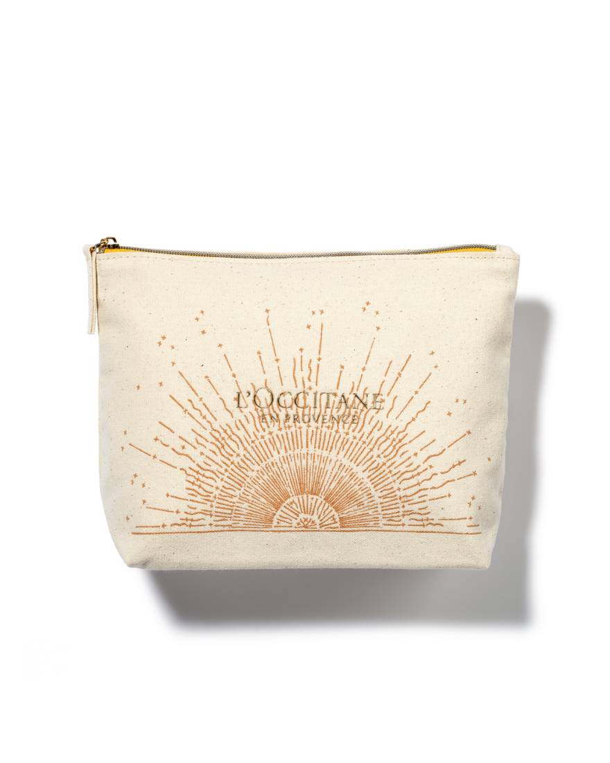 view 1/1 of Signature Cream Pouch with gold foiling, , RECT
