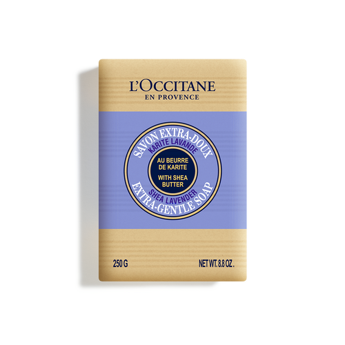view 1/3 of Shea Butter Extra Gentle Soap - Lavender 250 g | L’Occitane en Provence