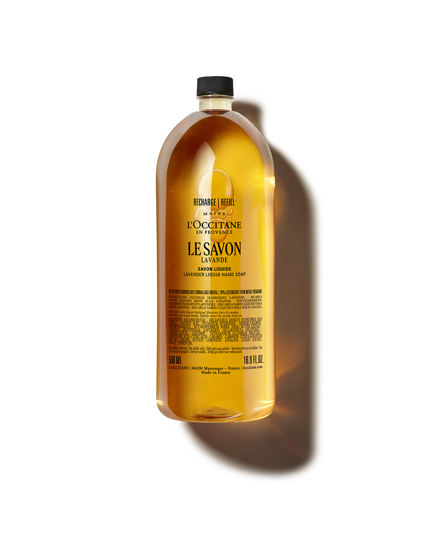Shea Butter Lavender Liquid Soap Refill 500 ml | L&rsquo;OCCITANE Australia