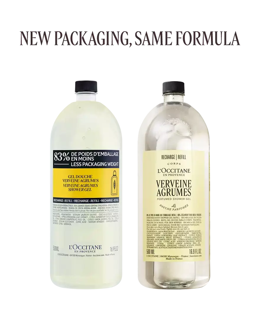 Citrus Verbena Shower Gel Refill 500ml | L'OCCITANE Australia