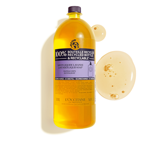 view 1/2 of Shea Lavender Liquid Soap Refill 500 ml | L’OCCITANE Australia