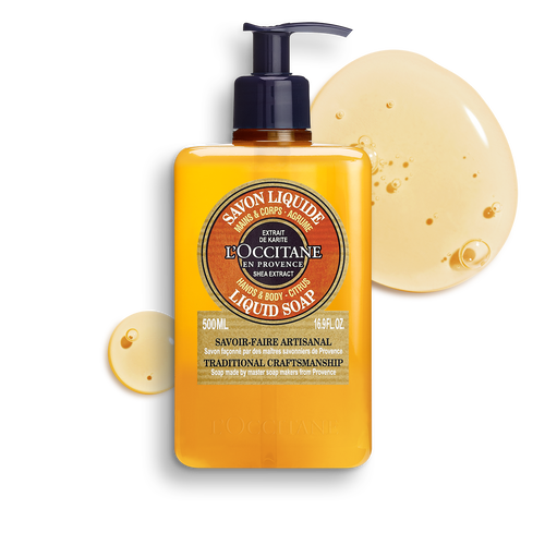 view 1/2 of Shea Citrus Liquid Soap 500 ml | L’Occitane en Provence