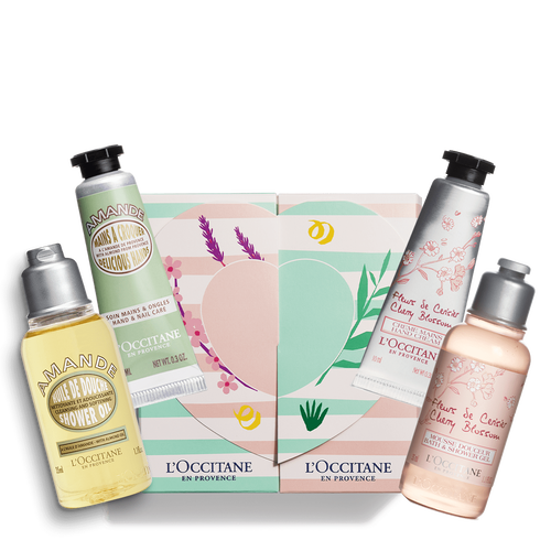 view 1/3 of Petit Almond & Cherry Sharing Collection  | L’Occitane en Provence