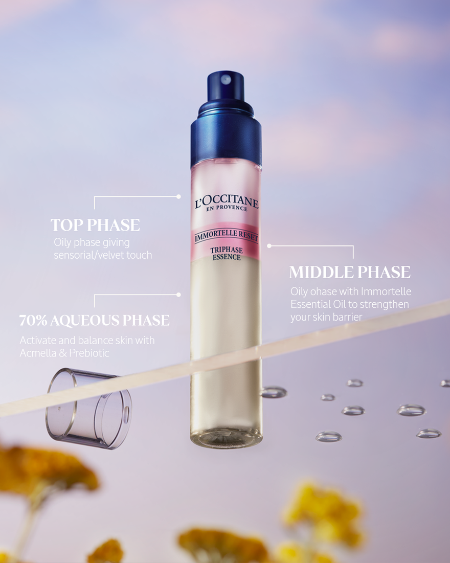 Immortelle Tri-phase Reset Essence 50ml | L'Occitane Australia