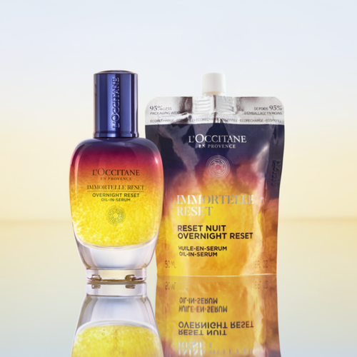 L'Occitane Immortelle Reset 夜用オイル 50ml Immortelle Overnight Reset Oil-in-Serum | L'Occitane en Provence